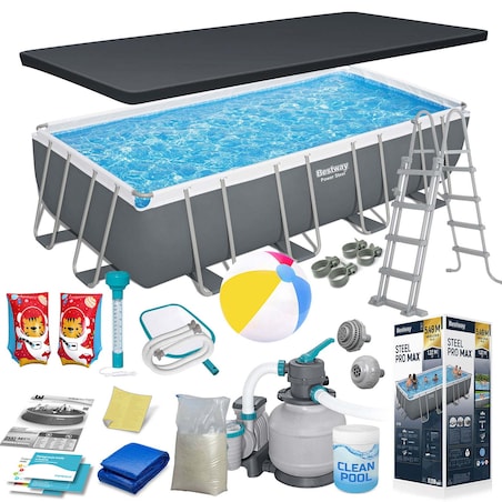 Basen ogrodowy stelażowy Bestway 549x274x122 cm zestaw 18w1
