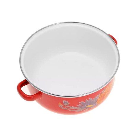 Zestaw garnków emaliowanych 10 elementów czerwone KLAUSBERG