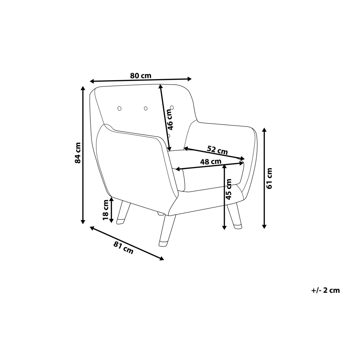 Fotel welurowy szary BODO