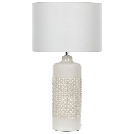 Lampka nocna ceramiczna biała ANSEBA