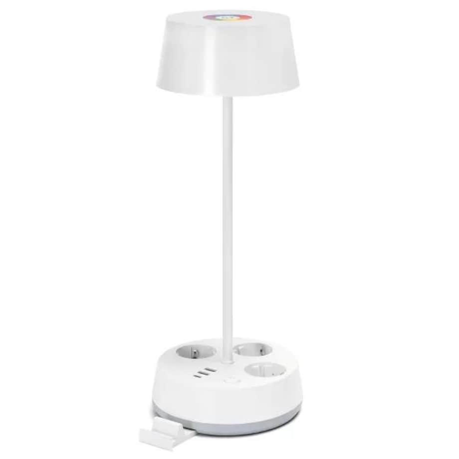 lampa stołowa z listwą zasilajacą led-4.6w 3000k/4000k/6500k-450lm