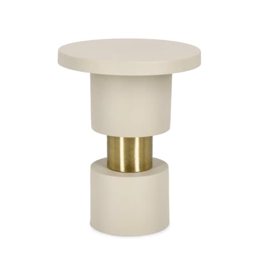 BIZZOTTO stolik kawowy MITUL FOG beżowy / złoty