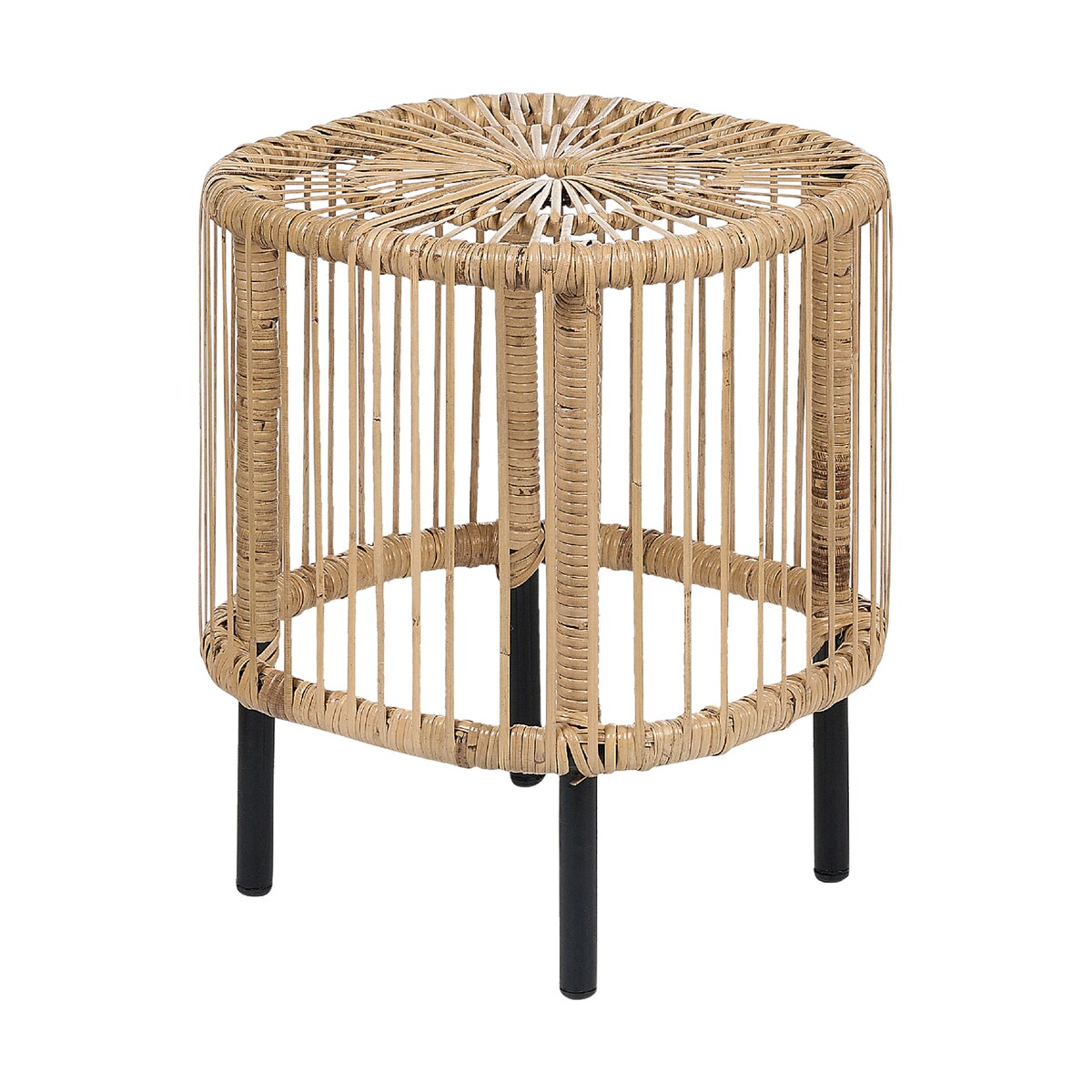 Zestaw 2 stolików kawowych CESENATICO Rattan Naturalny