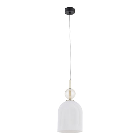 Lampa Wisząca Tk Lighting Sophia Big E27 Biały Klosz Koniakowa Kulka E27