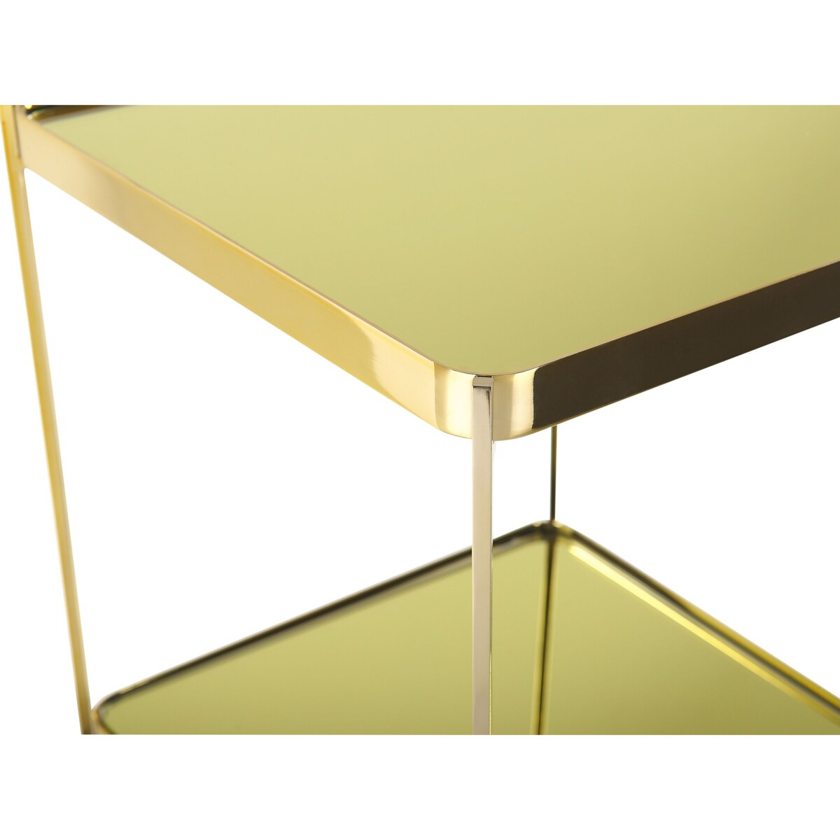 Stolik pomocniczy duży złoty ALSEA