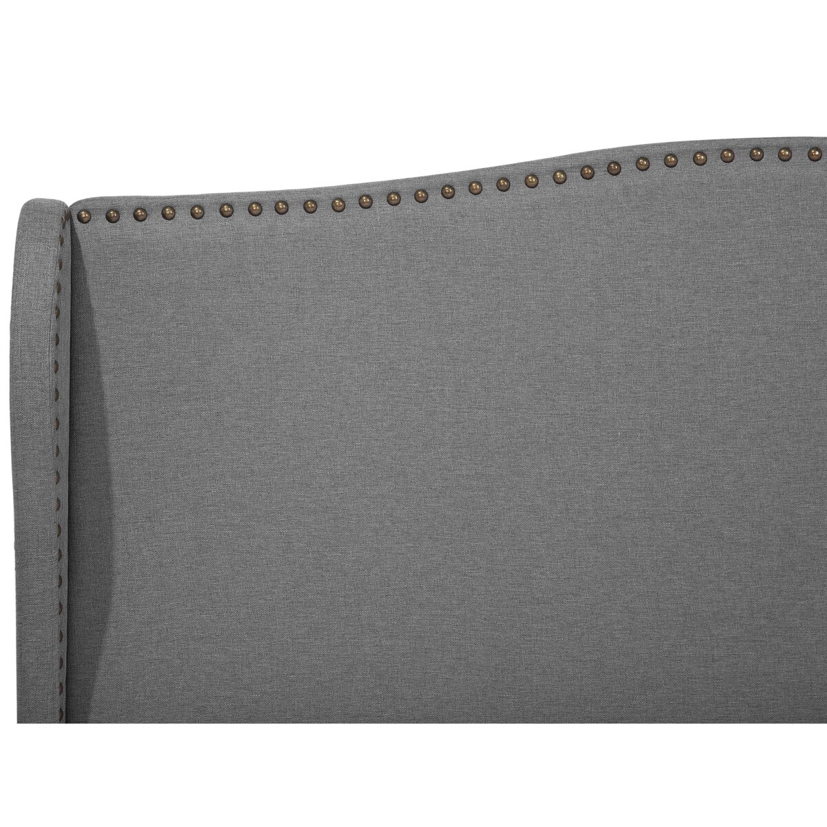 Łóżko tapicerowane 160 x 200 cm szare COLMAR