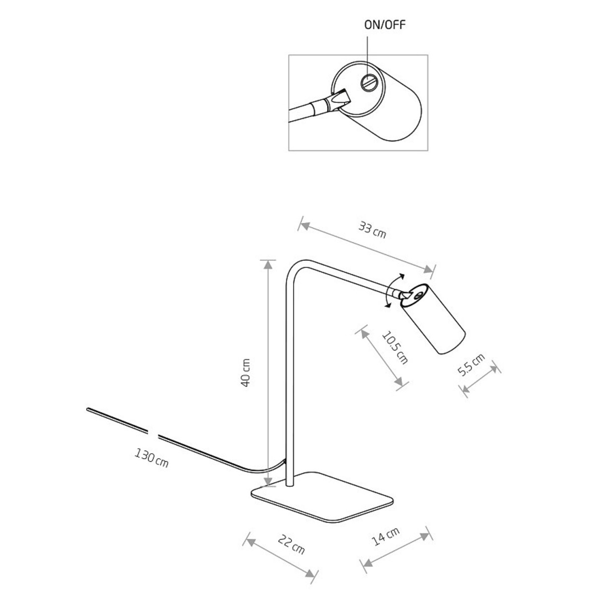 Lampa stołowa 7710 MONO Mosiądz Nowodvorski