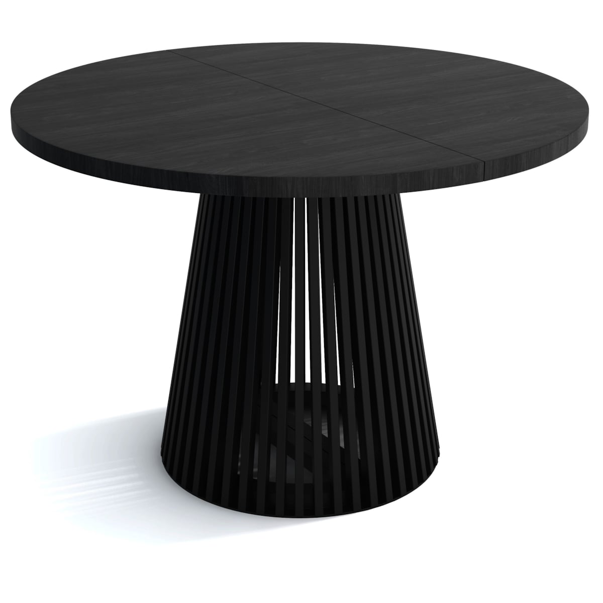 Stół DUSTO rozkładany z lamelami 100/200 Czarny