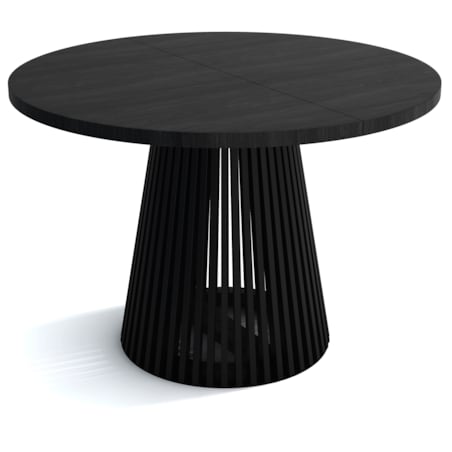 Stół DUSTO rozkładany z lamelami 100/200 Czarny