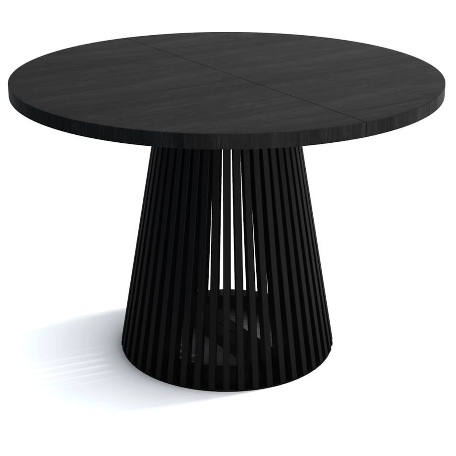 Stół DUSTO rozkładany z lamelami 100/200 Czarny