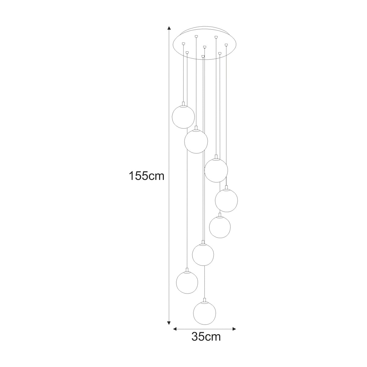 Lampa wisząca K-5552 z serii ASPEN