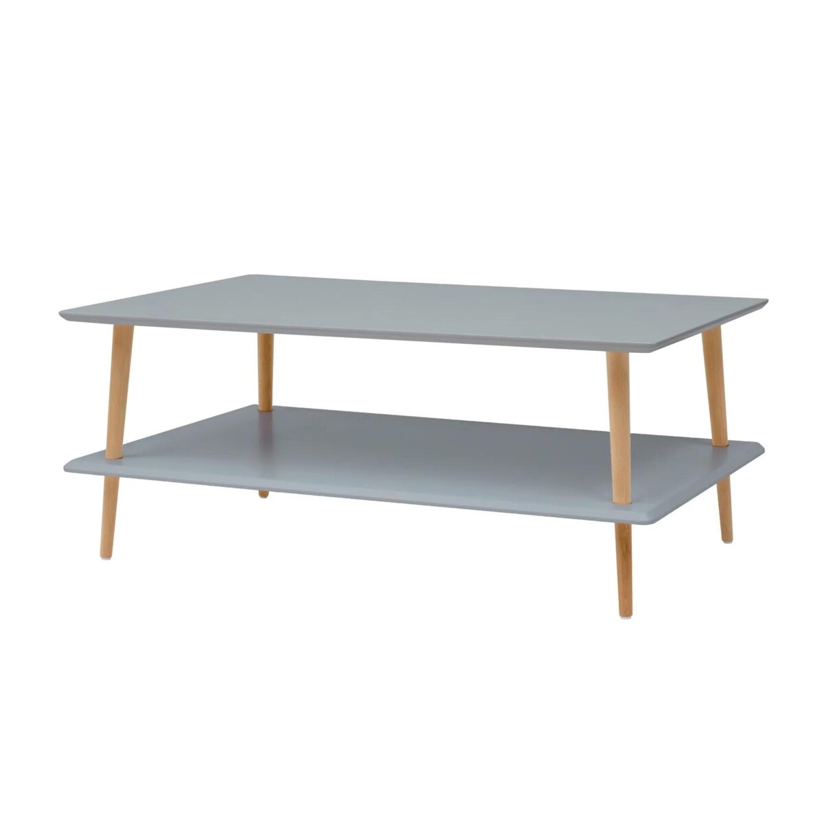 Ława KORO LOW 110x70 ciemnoszara z półką