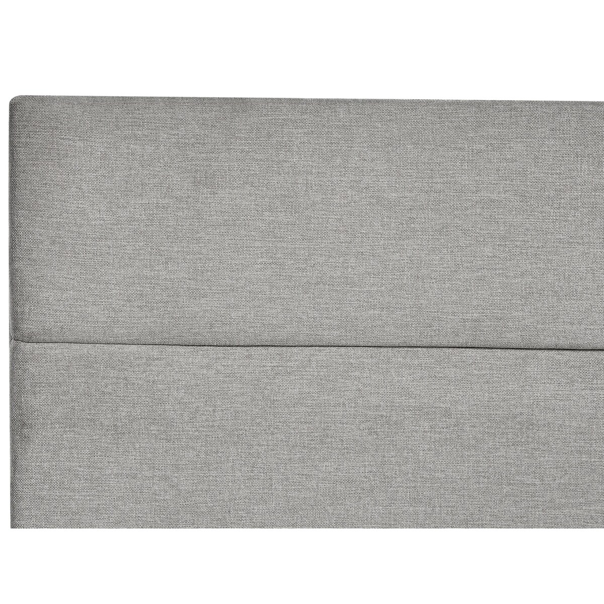 Łóżko kontynentalne z pojemnikami 180 x 200 cm jasnoszare ARISTOCRAT