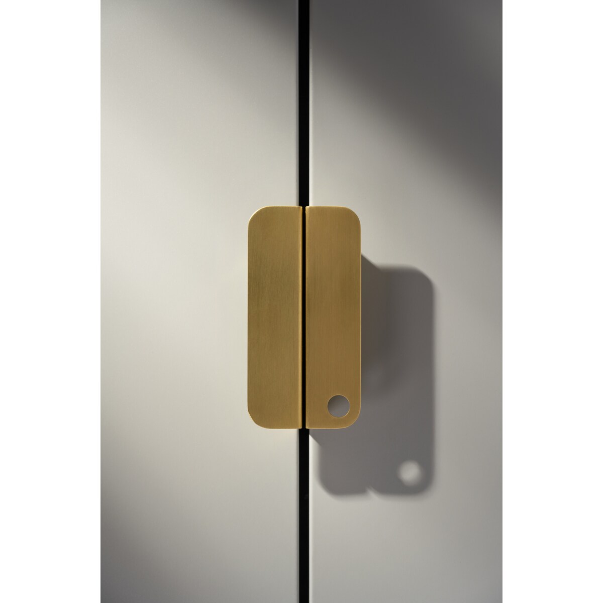 EDIT uchwyt meblowy krawędziowy mosiężny szczotkowany nielakierowany