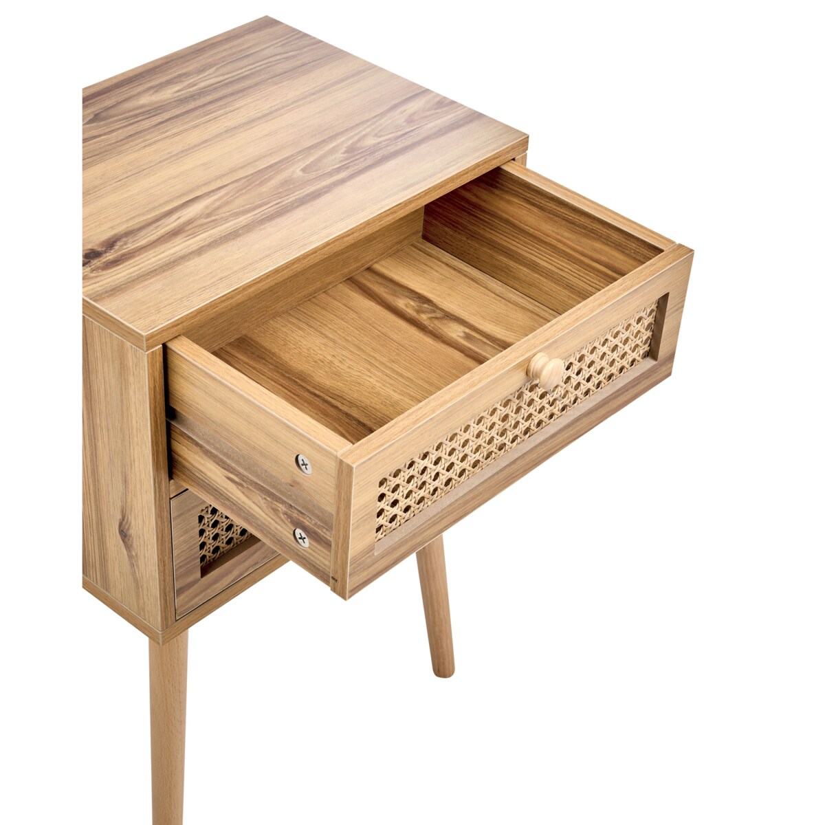 Szafka nocna BUTTE Drewno Jasnobrązowy