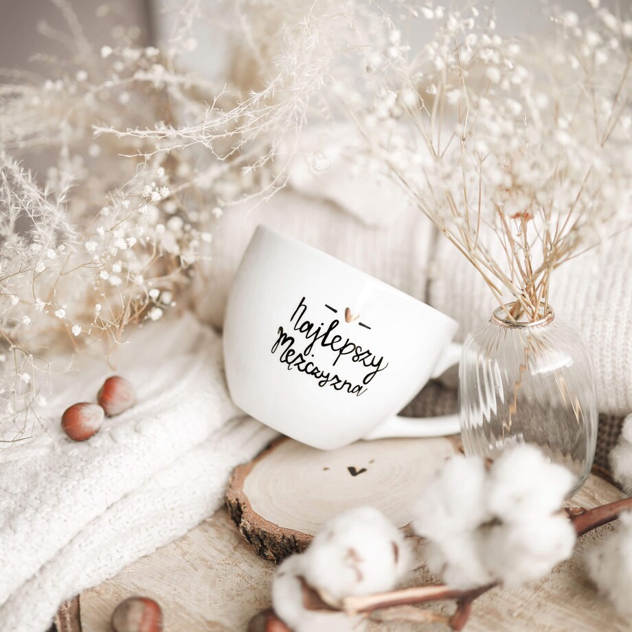 Kubek 500 ml - Najlepszy mężczyzna ZŁOTE SERCE