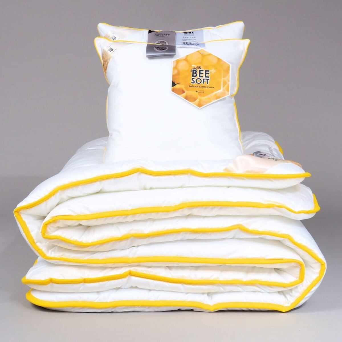 Kołdra Bee Soft Satyna Bawełniana Całoroczna, 220 x 200 cm, AMZ