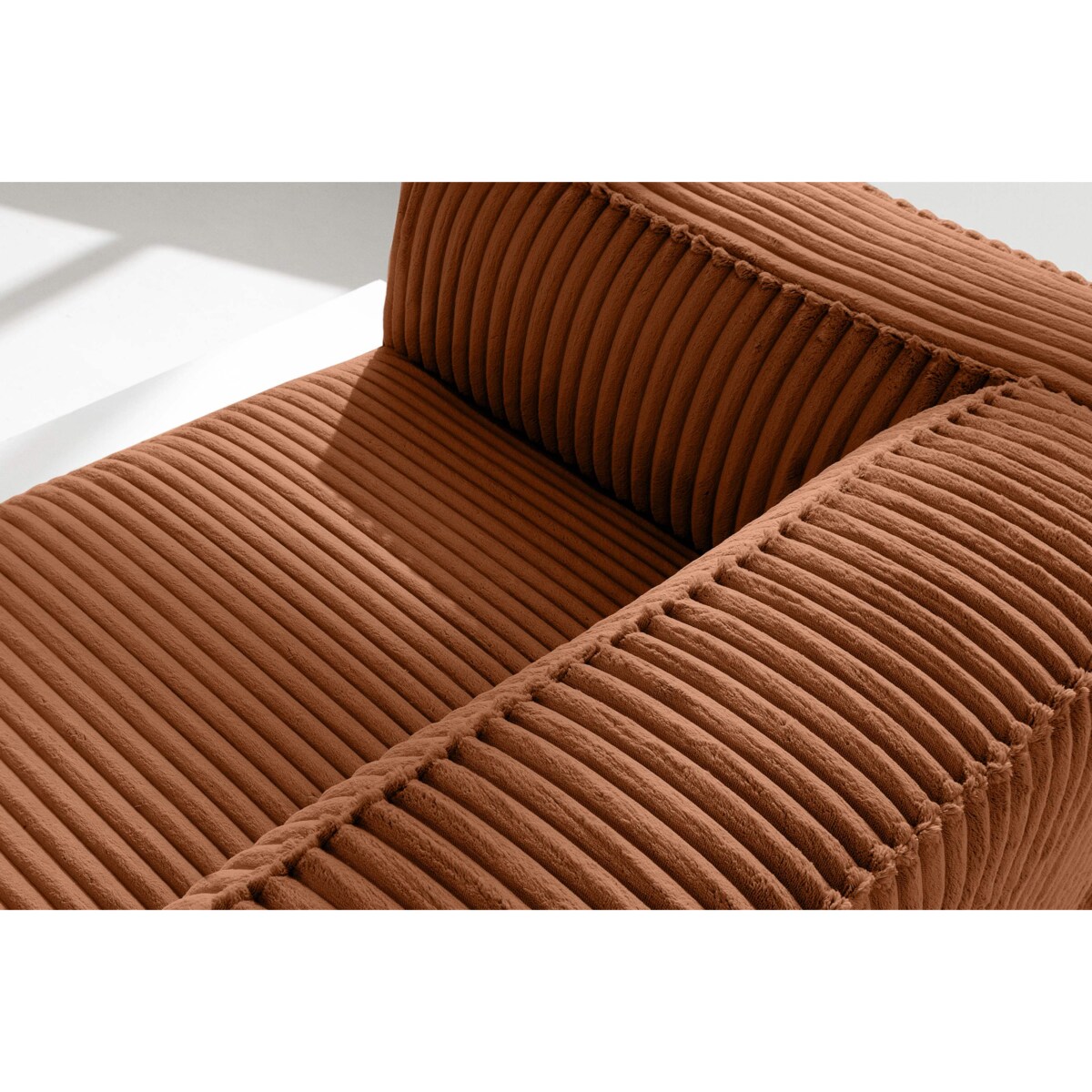 KONSIMO FEROX Duża sofa 3 osobowa, rudy