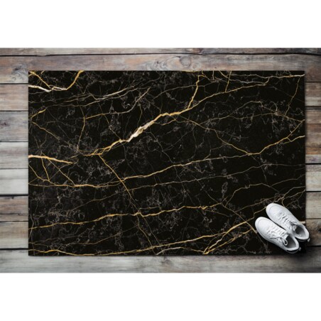Wycieraczka zewnętrzna XXL Czarny marmur 150x100cm