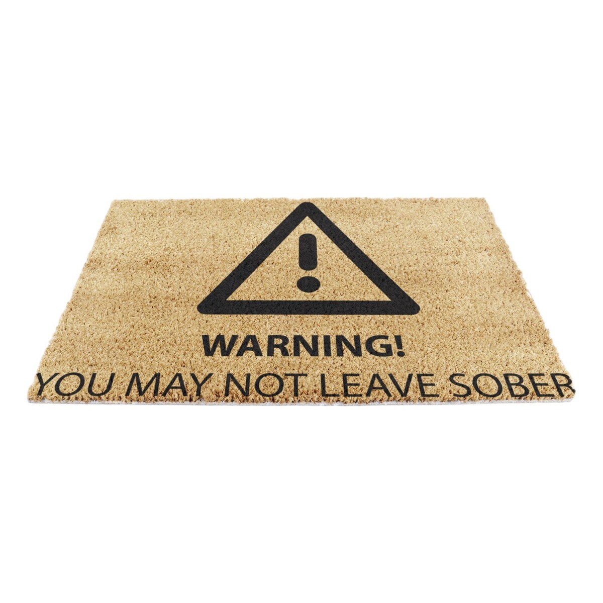 Sober Warning doormat