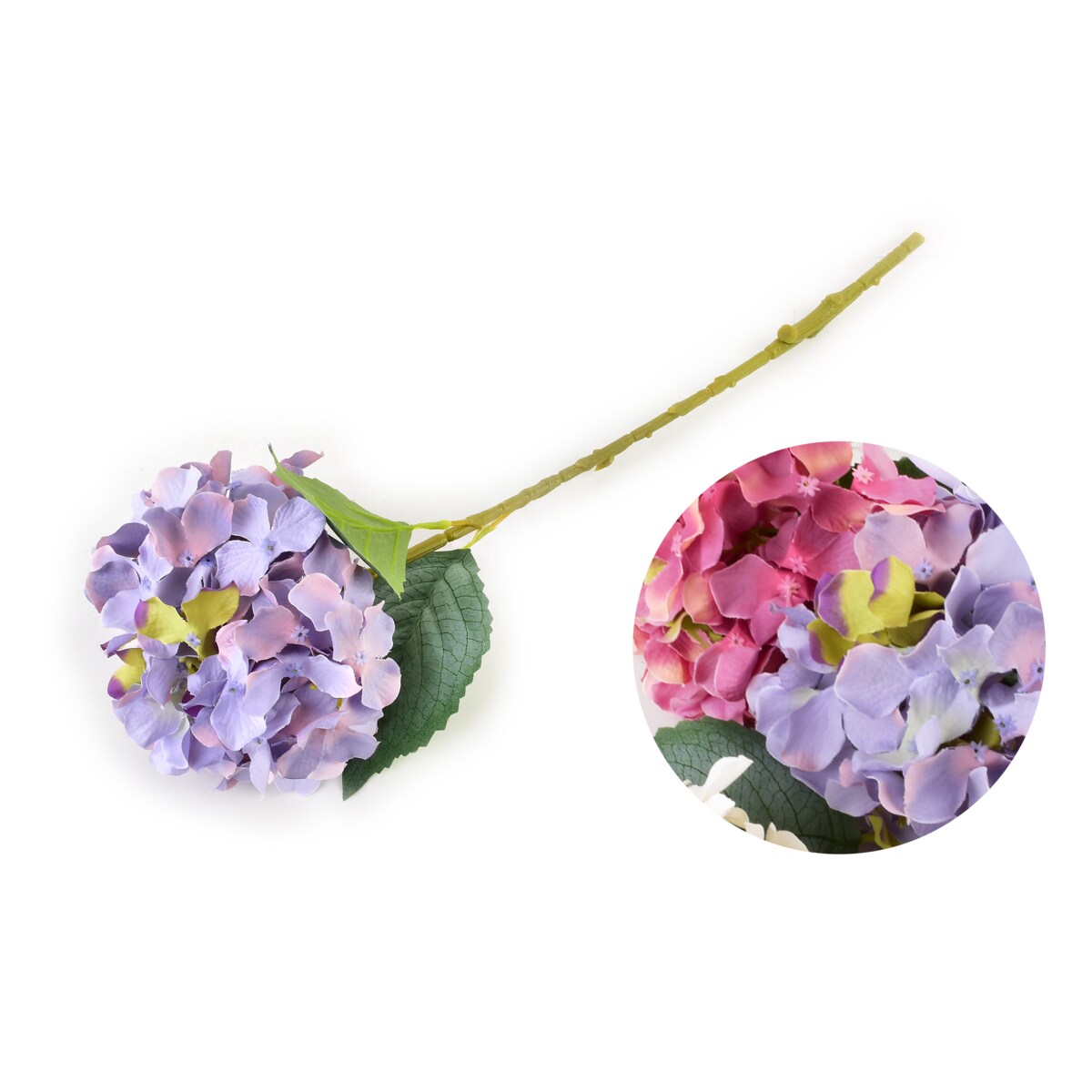 VIRIDIS Sztuczny kwiat hortensja62x16cm fiolet