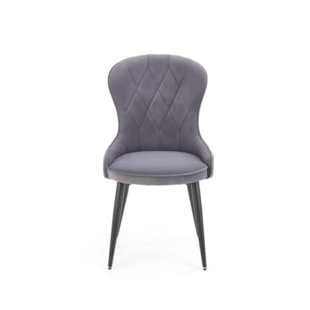 Krzesło tapicerowane K366 VELVET szare