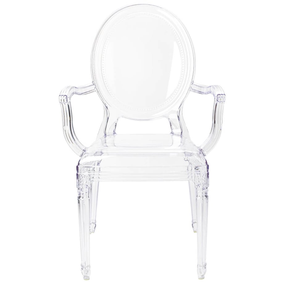 Krzesło Prince Arm KH010100202 do sypialni przezroczyste