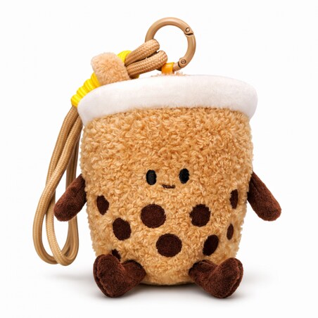 Brelok do kluczy pluszowy puchaty BUBBLE TEA, shake BRL408