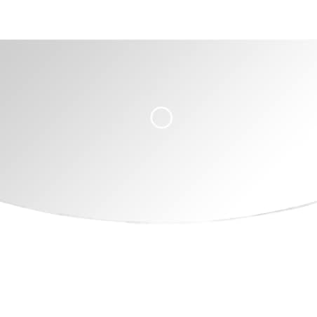 Półokrągłe lustro ścienne LED 60 x 120 cm srebrne LOUE