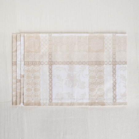 Powlekane podkładki Beige Symphony - 4 sztuki