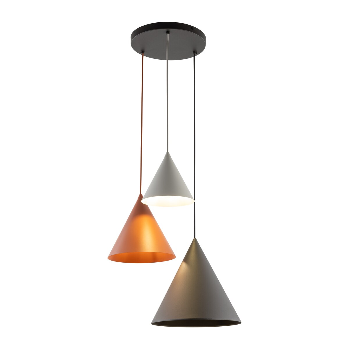 Lampa wisząca TK Lighting CONO 6633 czarna 3xE27 do jadalni i salonu regulowana 160 cm