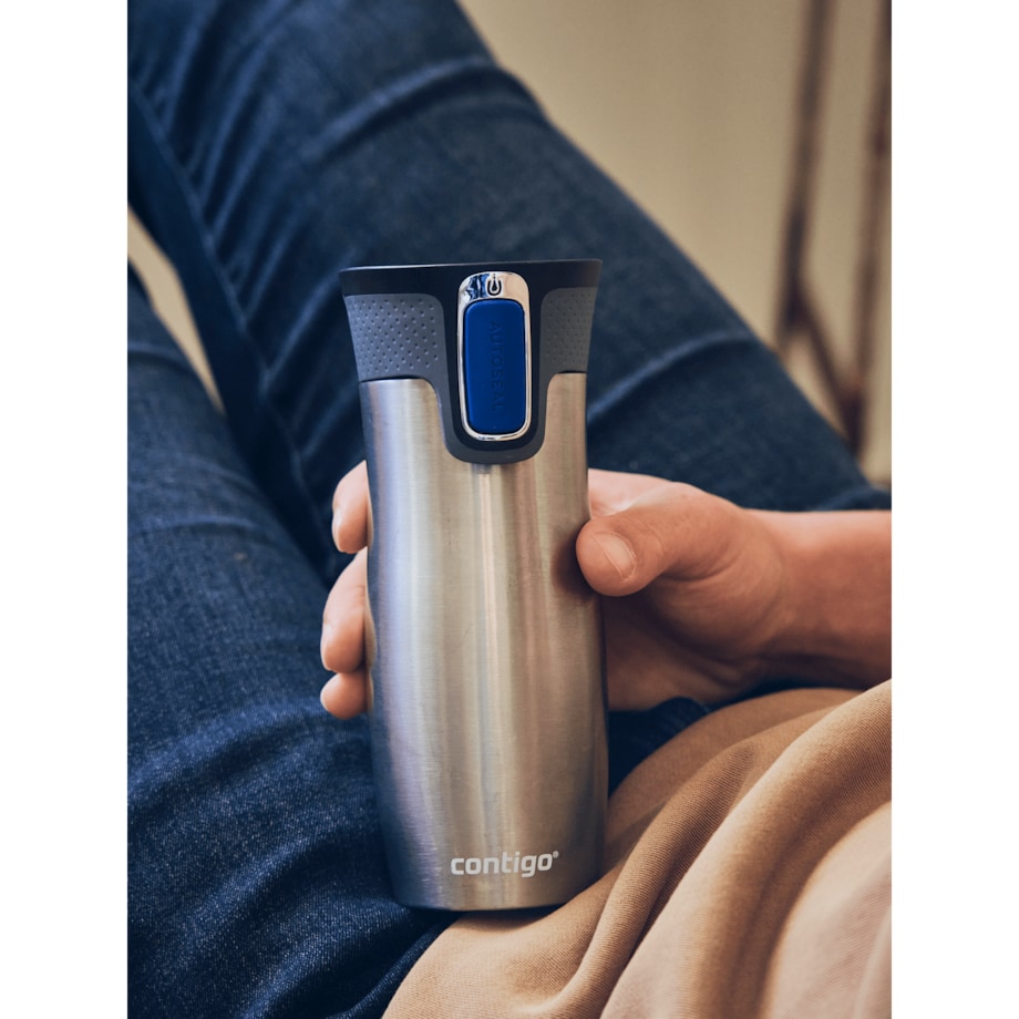 Kubek termiczny Contigo West Loop 2.0 470ml - Ptaszkowe love- Stalowy