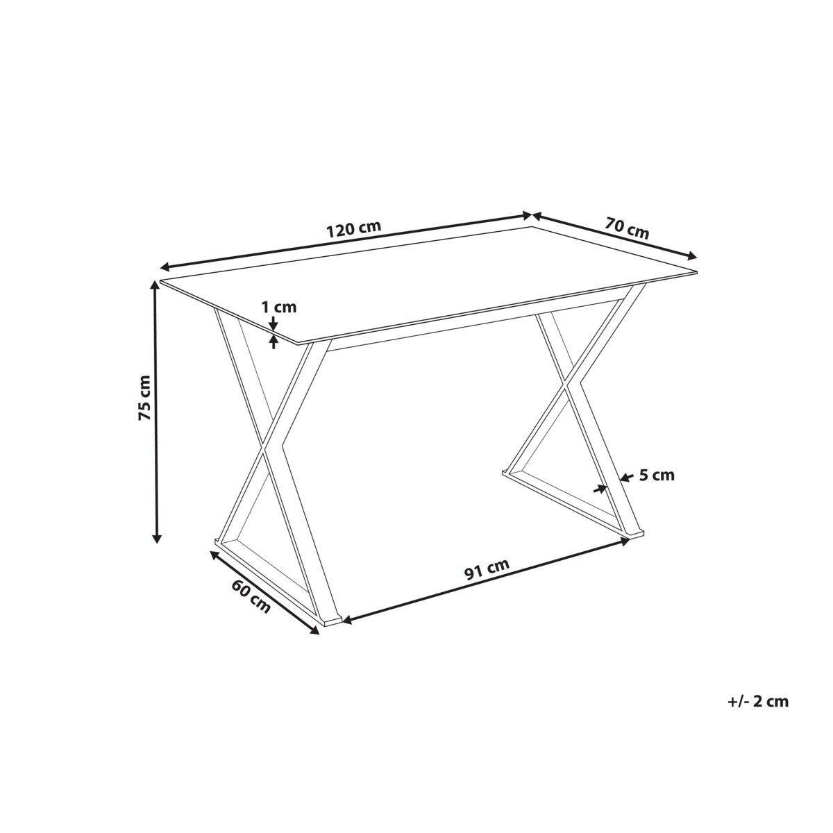 Stół do jadalni szklany 120 x 70 cm efekt marmuru ze złotym ATTICA