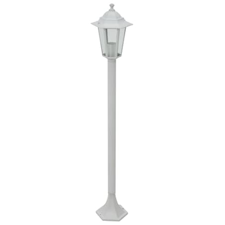 vidaXL Lampy ogrodowe, 110 cm, E27, aluminium, 6 szt., białe