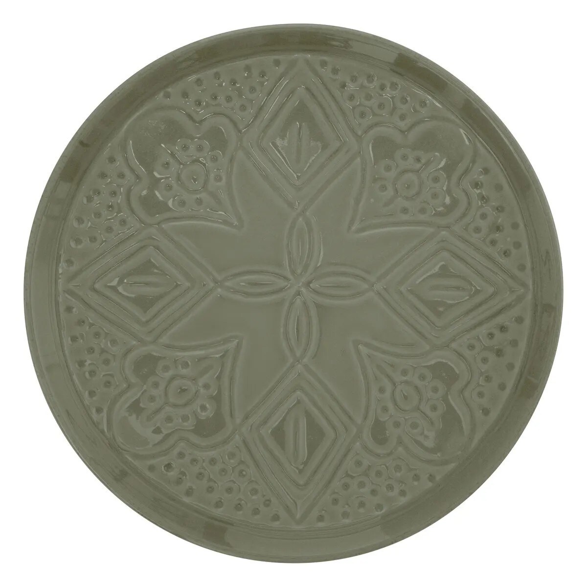 Komplet 6 talerzy deserowych Sienna zielone 20 cm