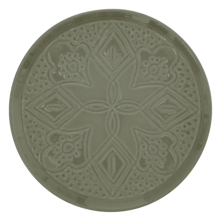 Komplet 6 talerzy deserowych Sienna zielone 20 cm