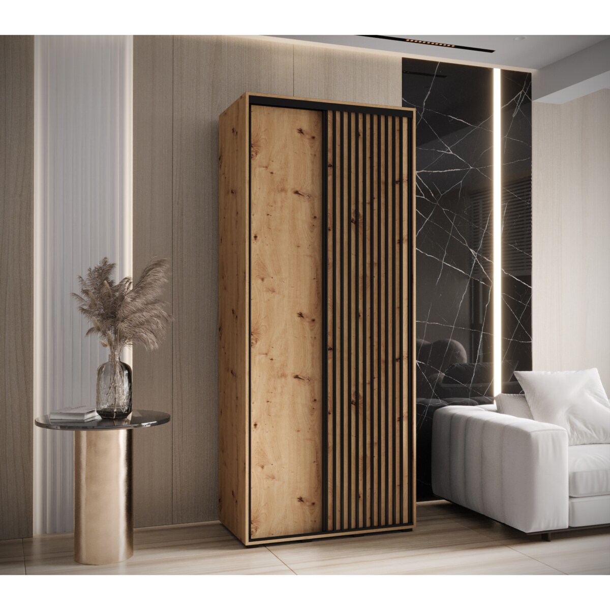 Szafa przesuwna Garderoba SAPPORO 1 100 gł. 60 artisan/artisan