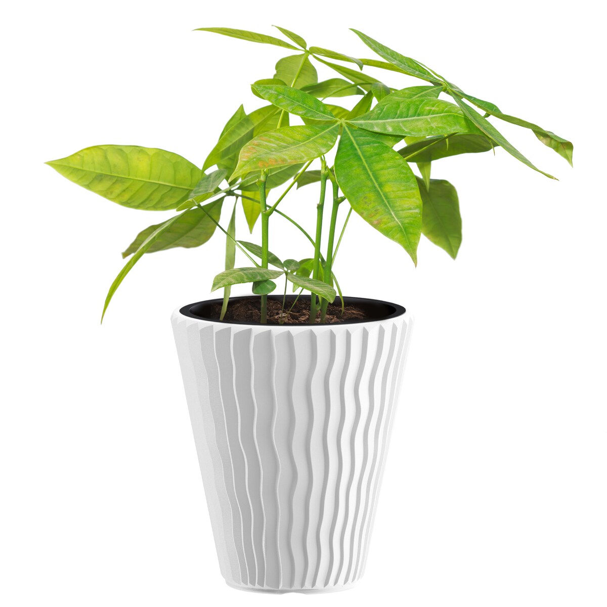 Doniczka Donica Ogrodowa 39 Cm Okrągła Na Taras Do Ogrodu Domu Biała