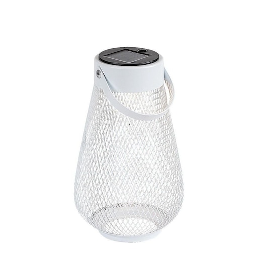Lampa solarna LED zewnętrzna przenośna Rabalux TAPOLCA 77176 biała 3000K IP44 taras ogród 22 cm