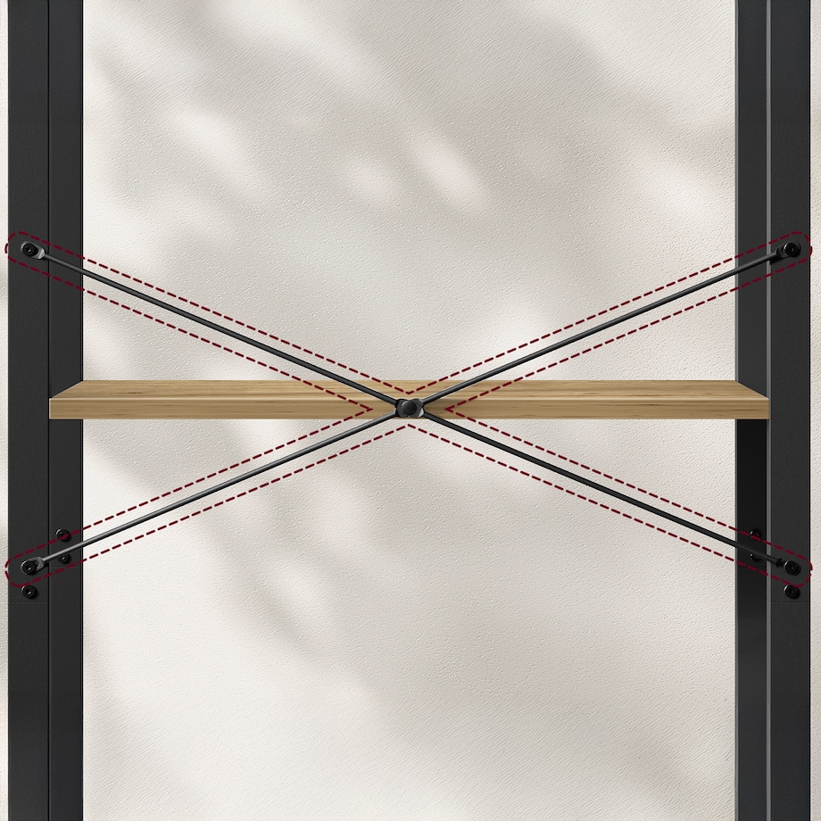 Regał drabinkowy Artisan, organizacyjny na książki, nowoczesny design