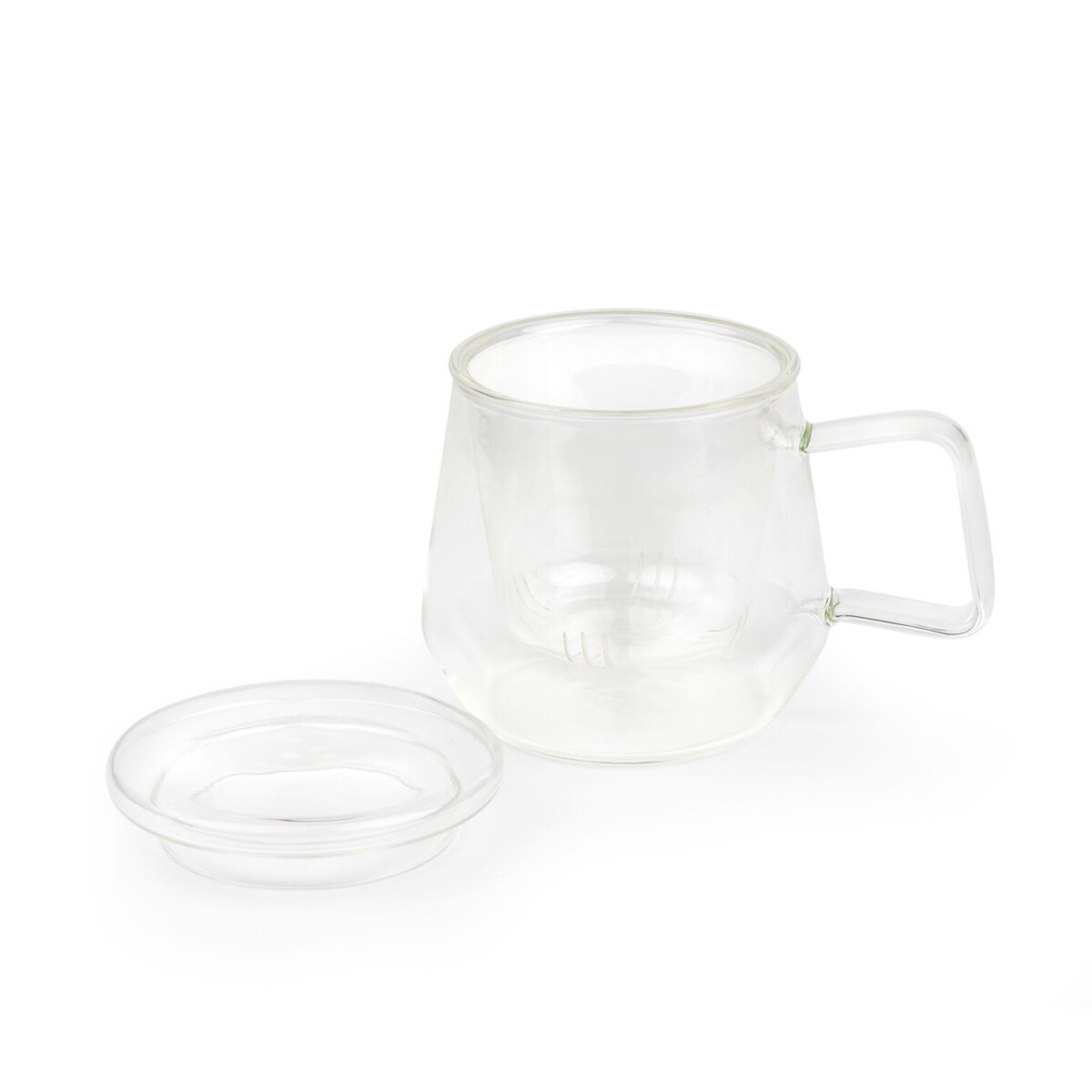 Kubek szklany z zaparzaczem Livorno 290ml - bezbarwny / Bredemeijer