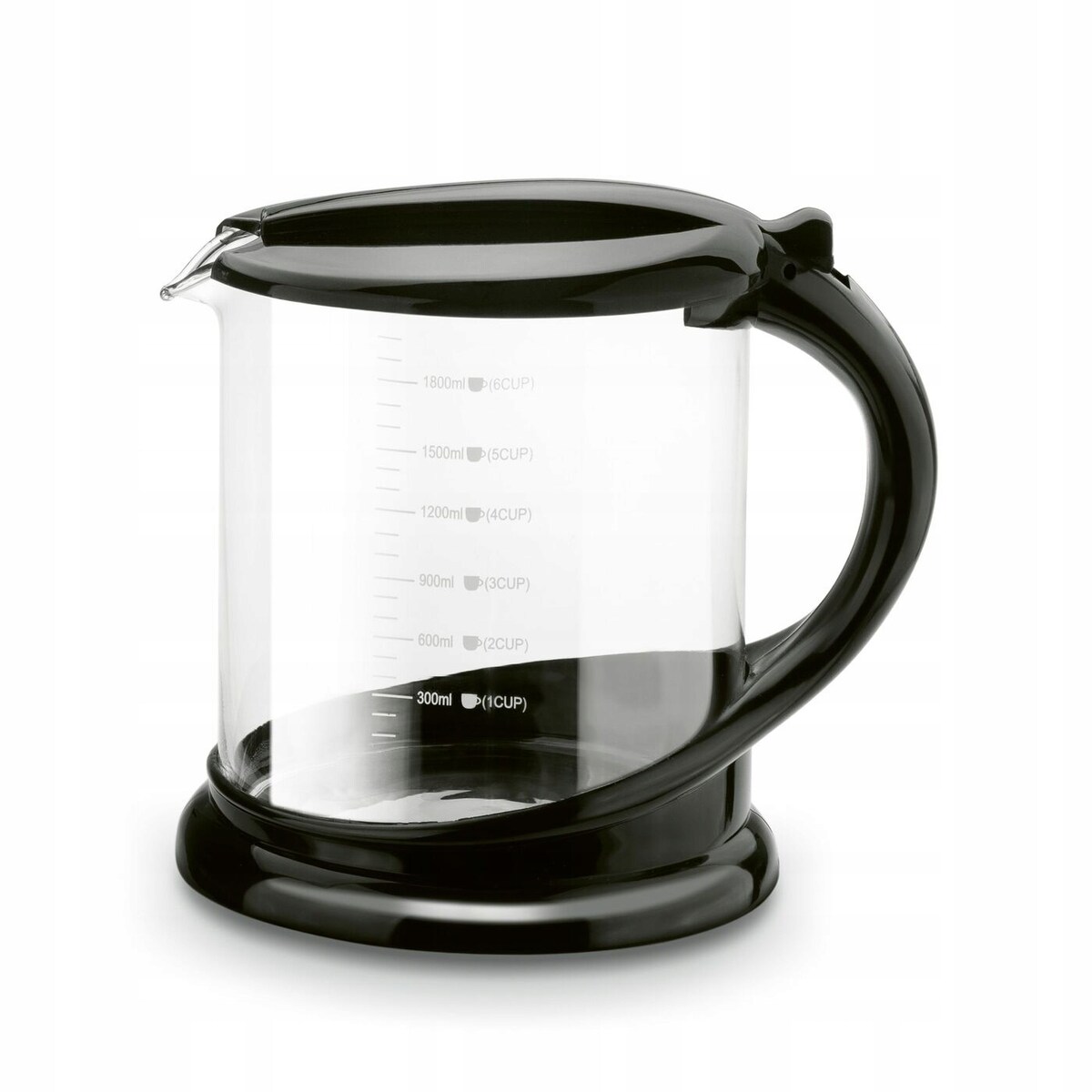 DZBANEK SZKLANY Z ZAPARZACZEM 1,8L na herbatę zioła napoje imbryk czajnik