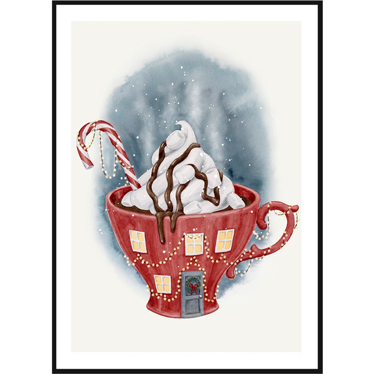 Poster Story, Plakat, Obraz - Świąteczna Filiżanka, wymiary 42 x 60 cm