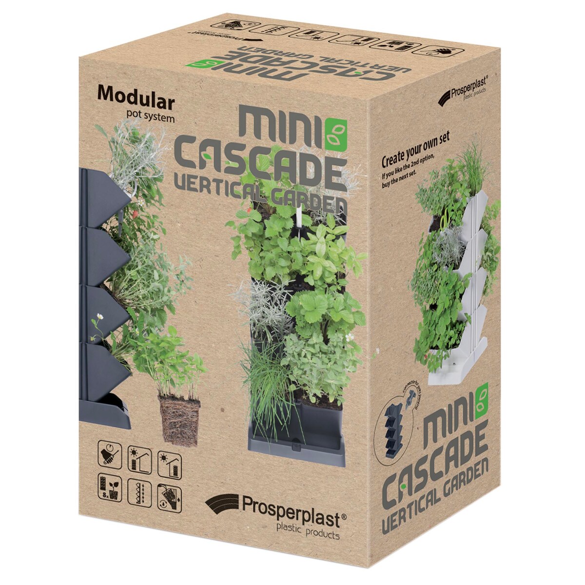 Ogród Wertykalny Stojący Kwietnik Zielnik Modułowy