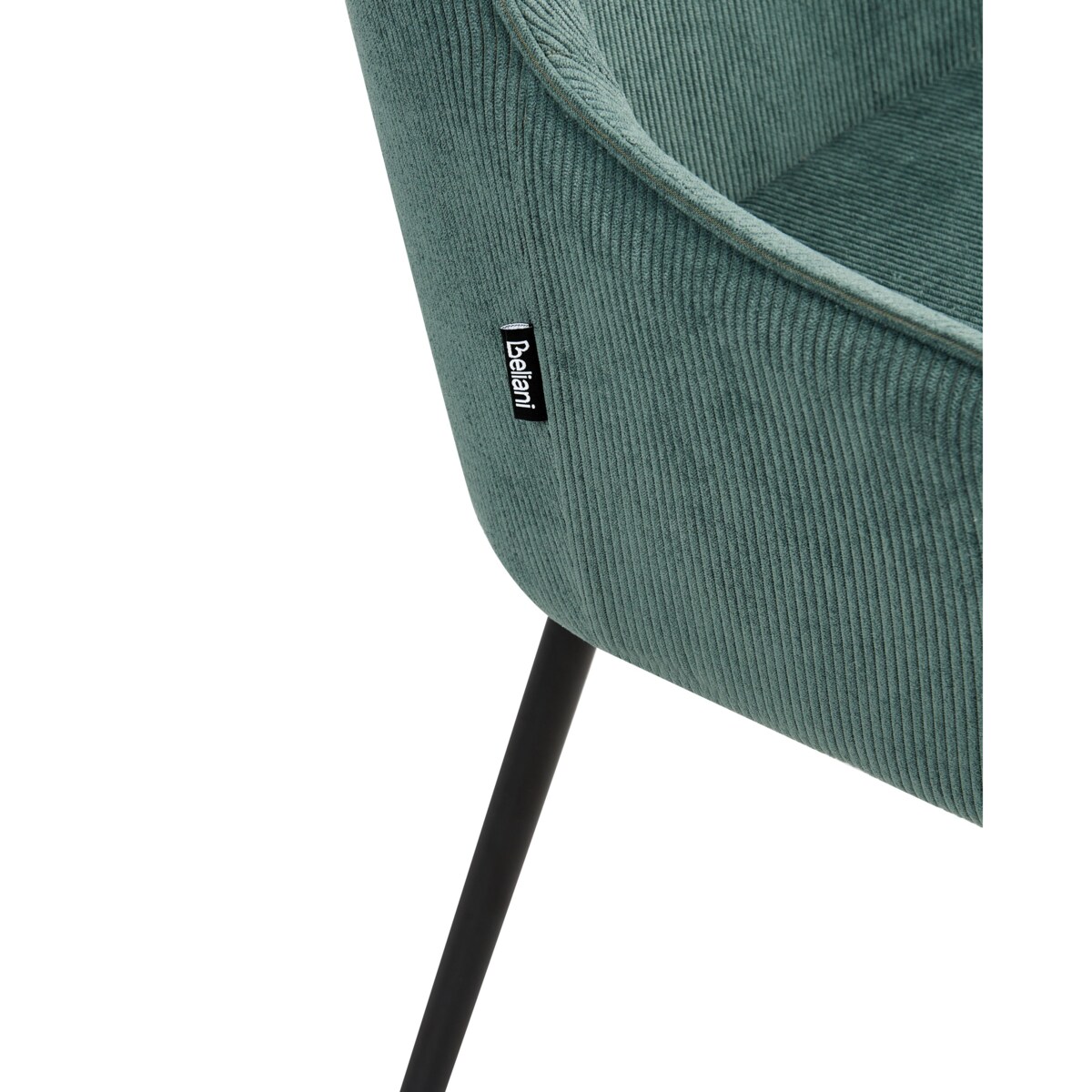 Zestaw 2 krzeseł do jadalni LOVERNA Sztruks Zielony