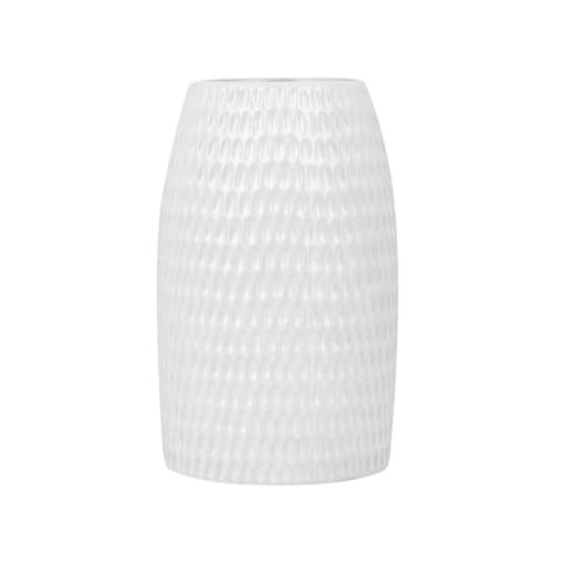Wazon dekoracyjny ceramiczny biały LINZI