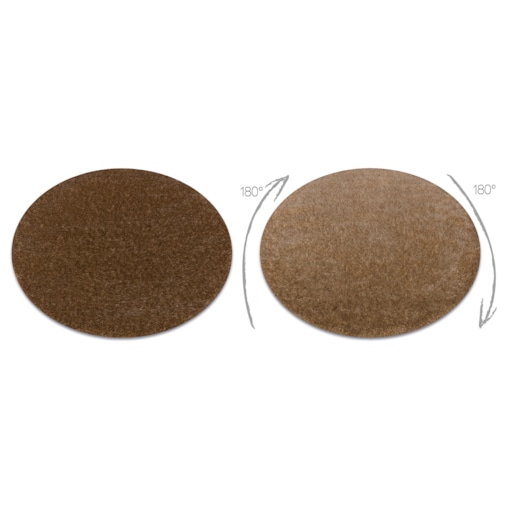 Dywan BUENOS koło 6650 shaggy jednolity, koło 100 cm