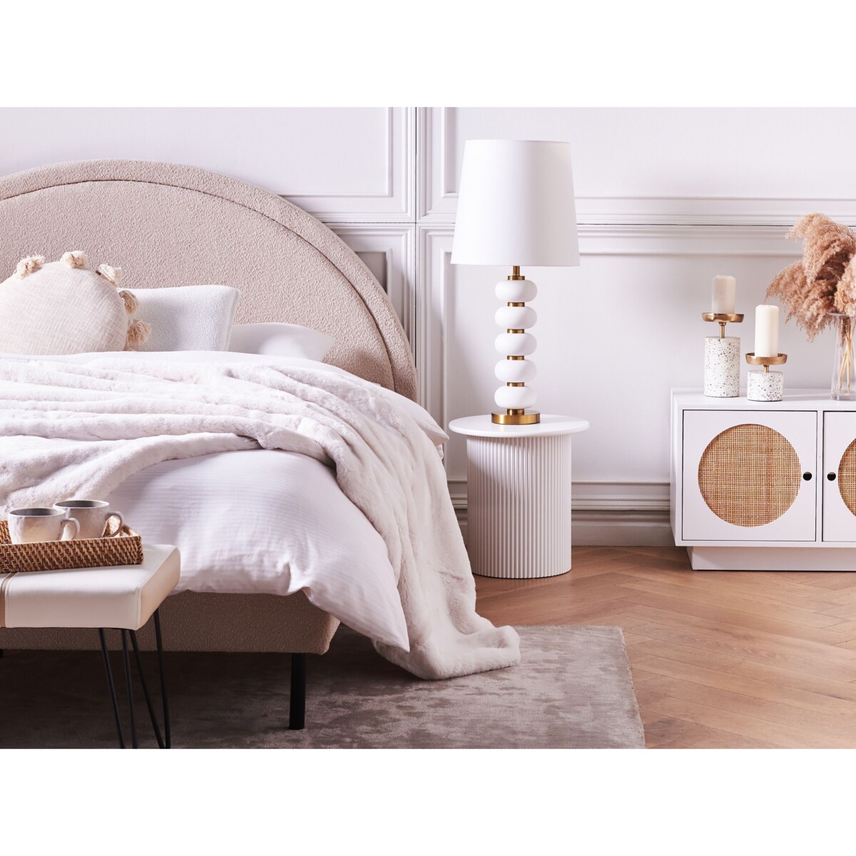 Stolik pomocniczny biały OLLIE