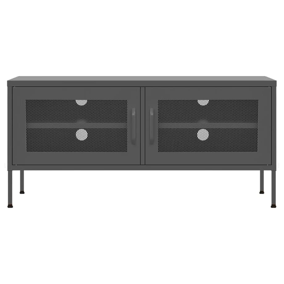 vidaXL Szafka pod telewizor, antracytowa, 105x35x50 cm, stalowa