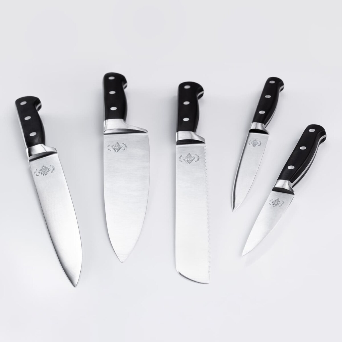 Zestaw 5 noży w bloku czarny matt LOFT- Wesco